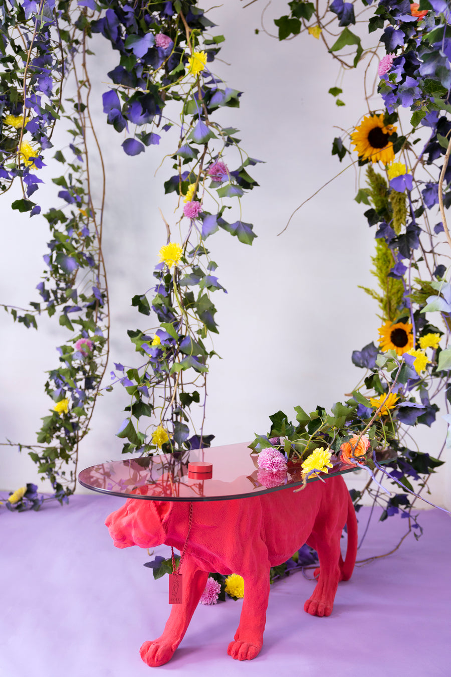 Salontafel dope as hell roze