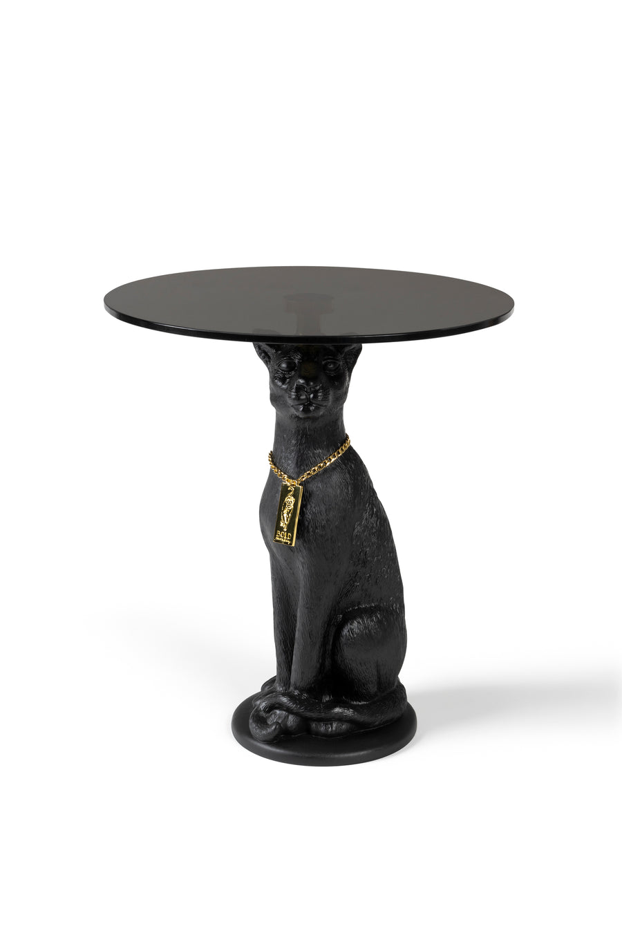 Zijtafel Proudly Crowned Panther Zwart
