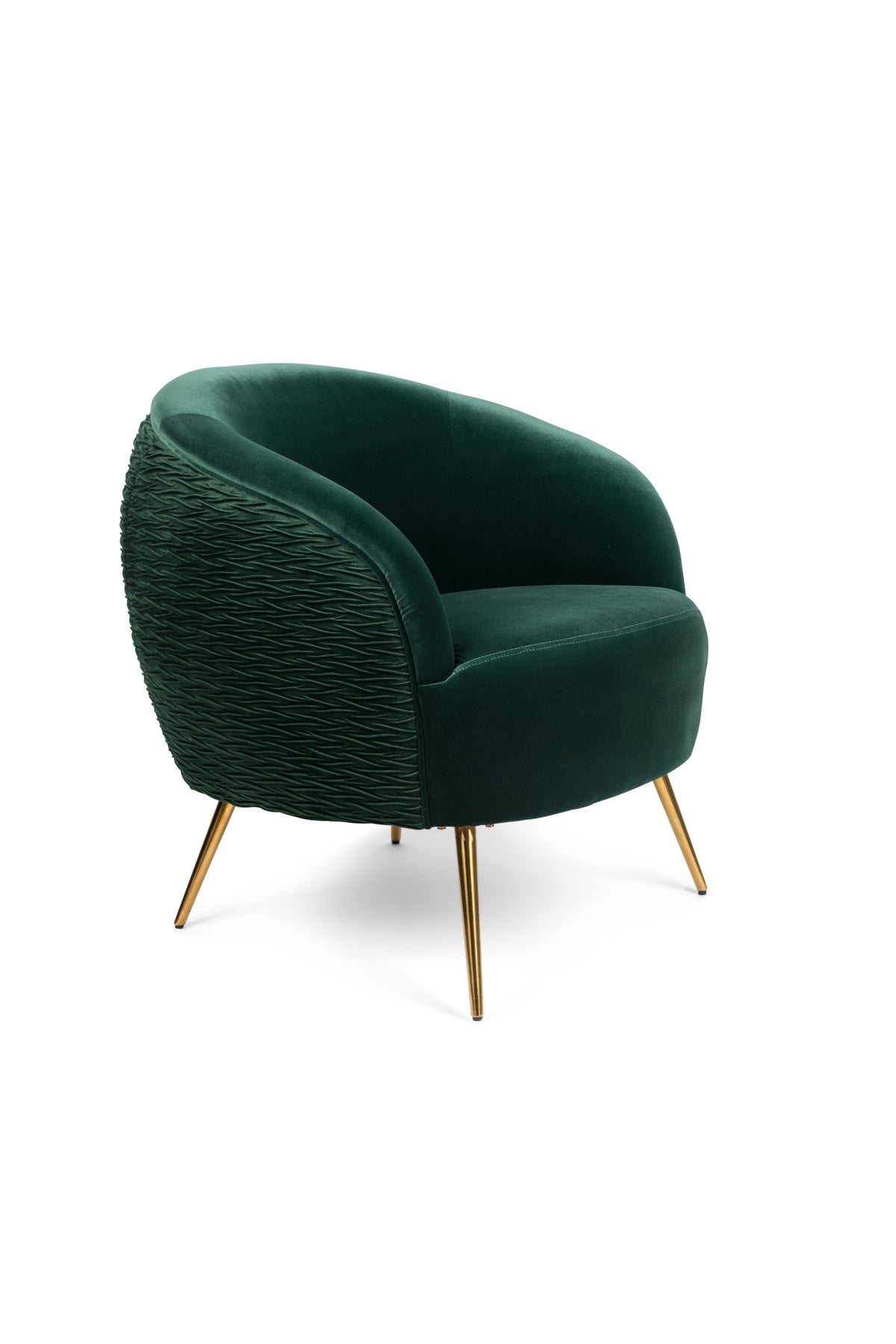 Loungestoel So Curvy Donkergroen