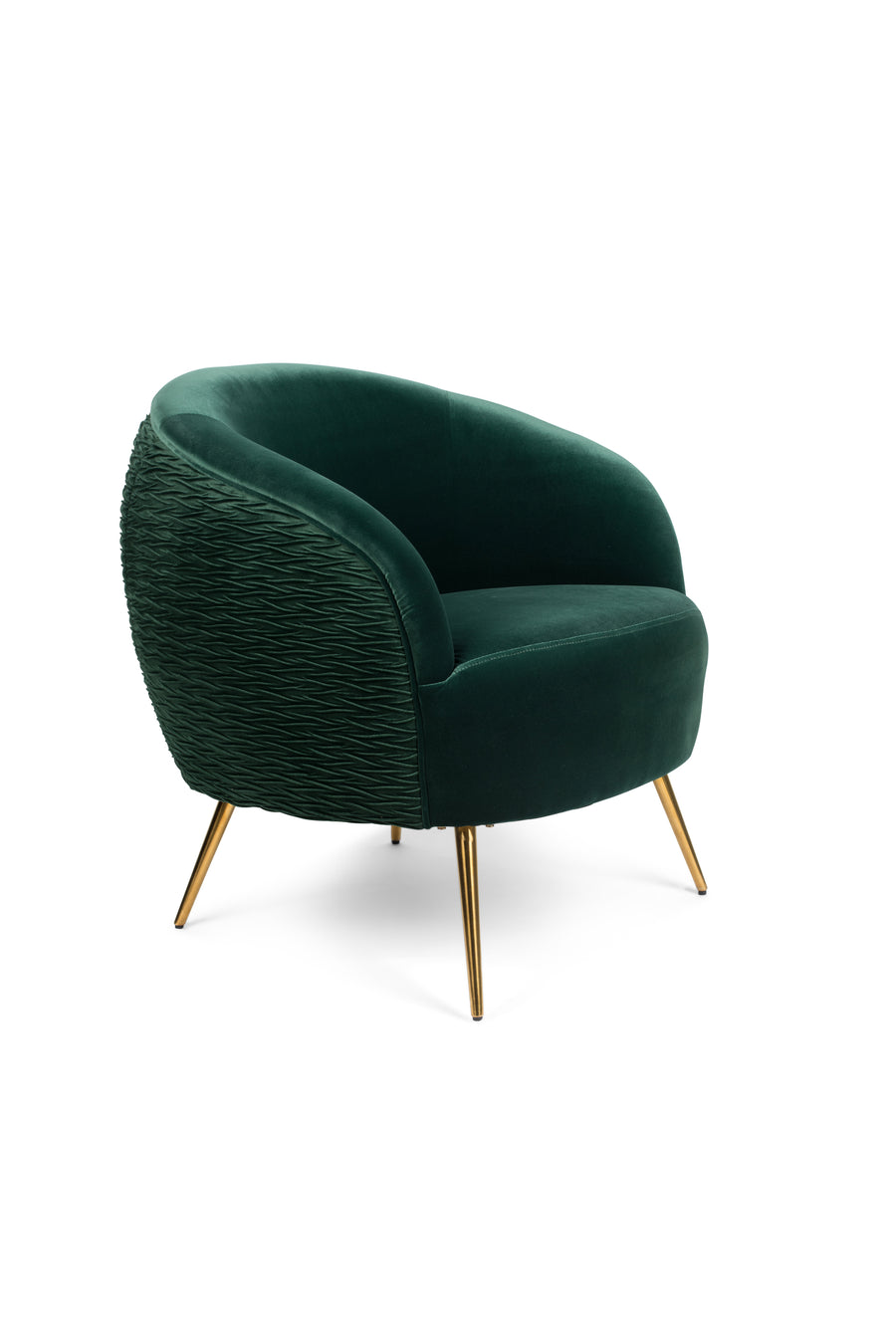 Loungestoel So Curvy Donkergroen