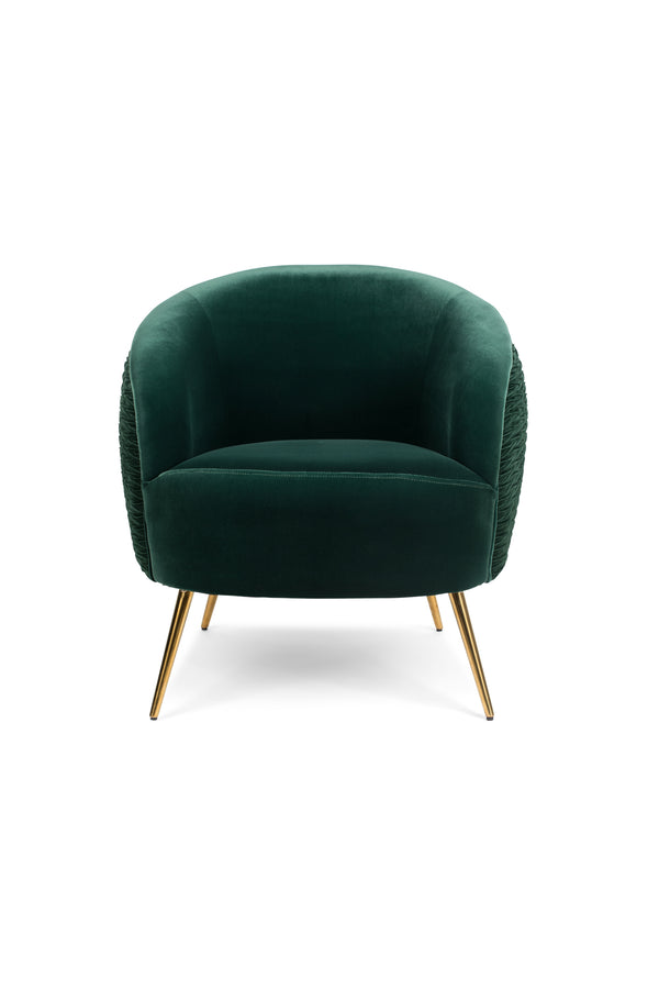 Loungestoel So Curvy Donkergroen