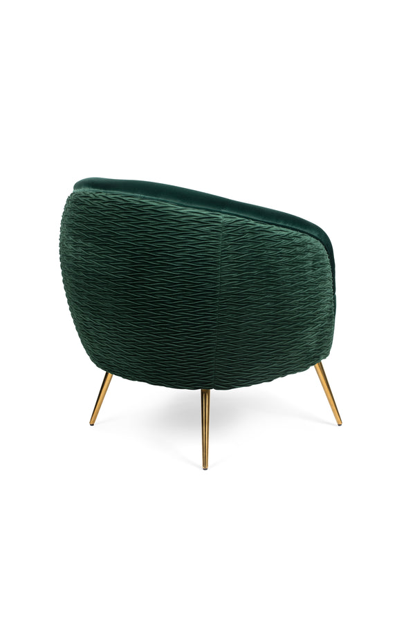 Loungestoel So Curvy Donkergroen