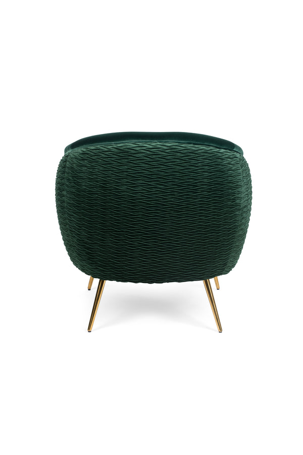Loungestoel So Curvy Donkergroen
