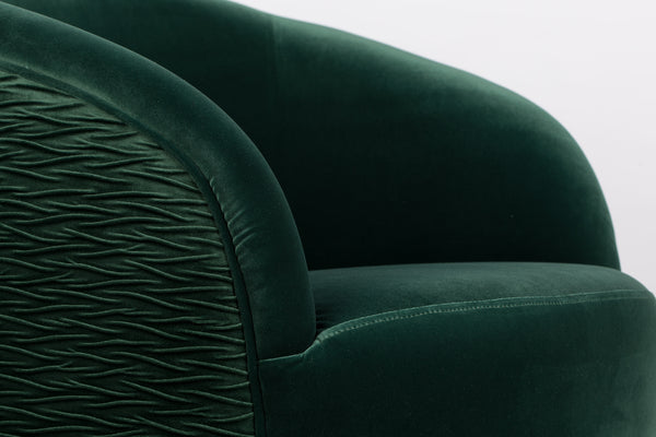 Loungestoel So Curvy Donkergroen