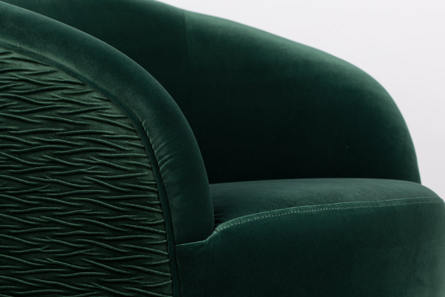 Loungestoel So Curvy Donkergroen