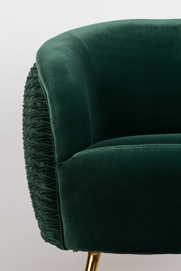 Loungestoel So Curvy Donkergroen