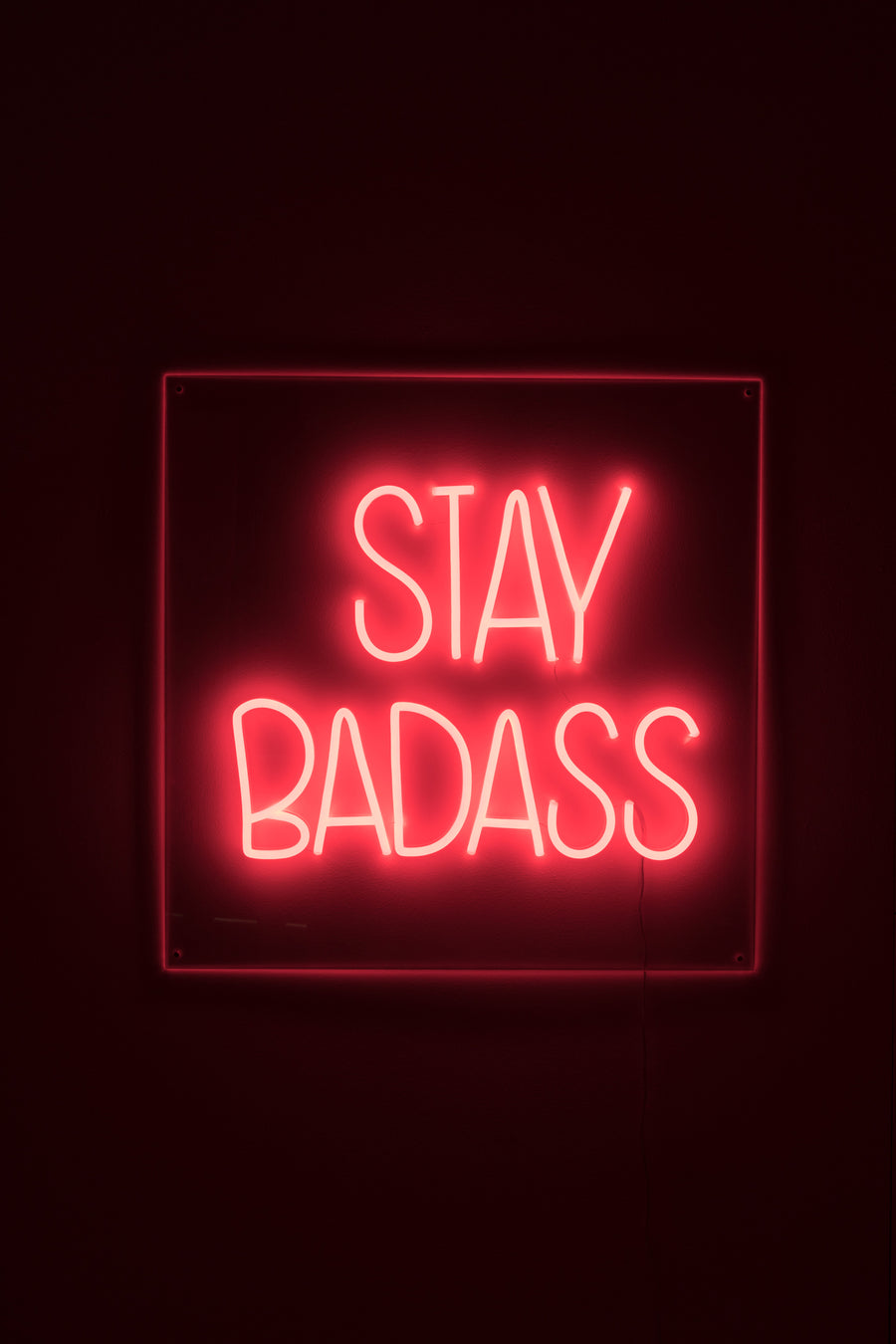 Badass wandlamp led neon