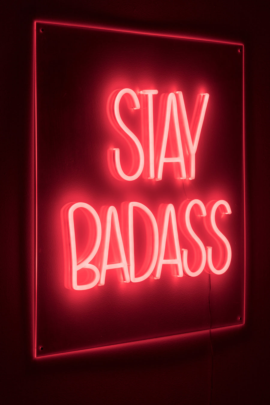 Badass wandlamp led neon