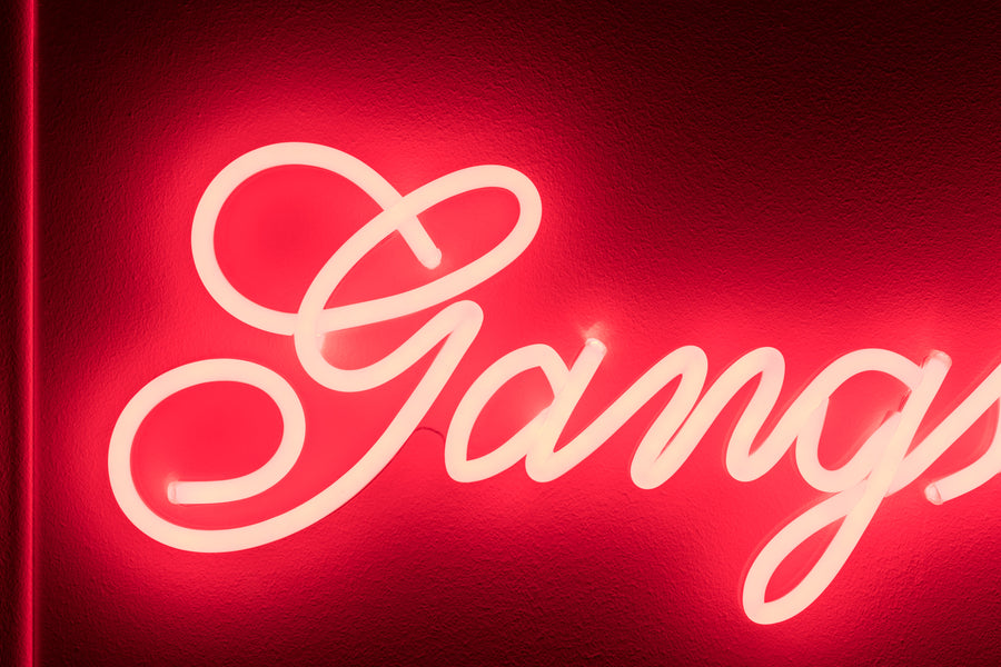 Gangsters wandlamp led neon