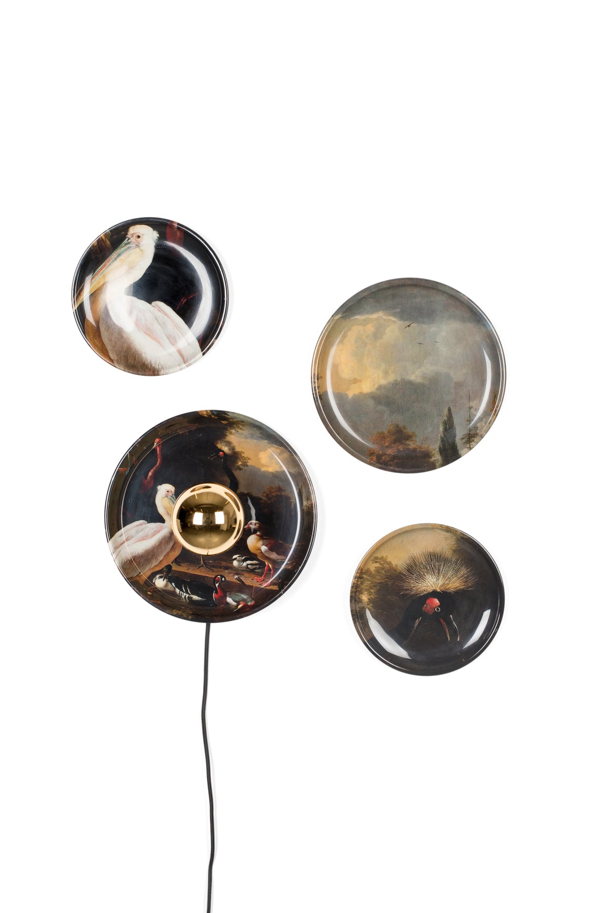 Wandlamp No Food Here Birds (set van 4)