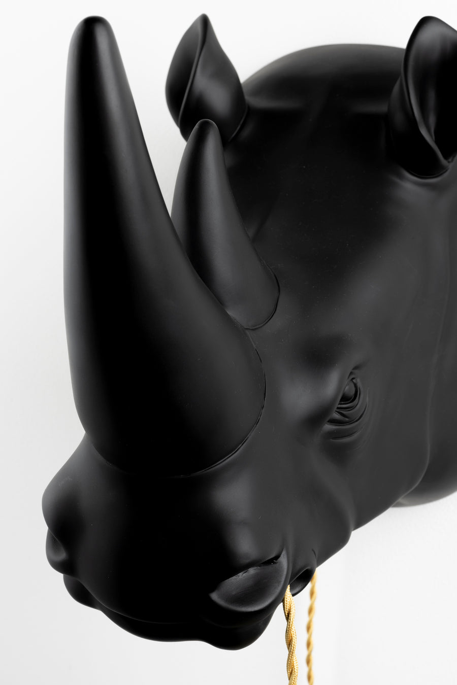 Wandlamp Mind Your Own Rhino Zwart