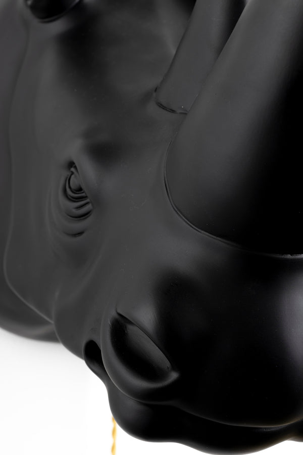 Wandlamp Mind Your Own Rhino Zwart
