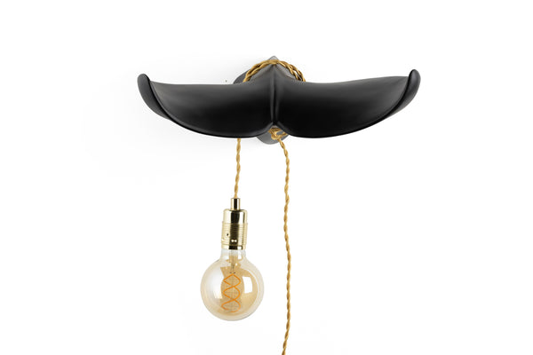 The tail will follow wandlamp zwart