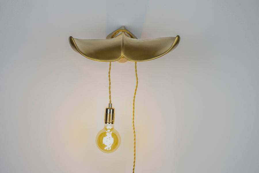 The tail will follow wandlamp goud