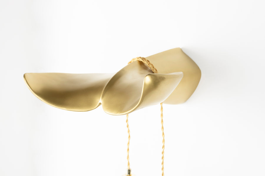The tail will follow wandlamp goud