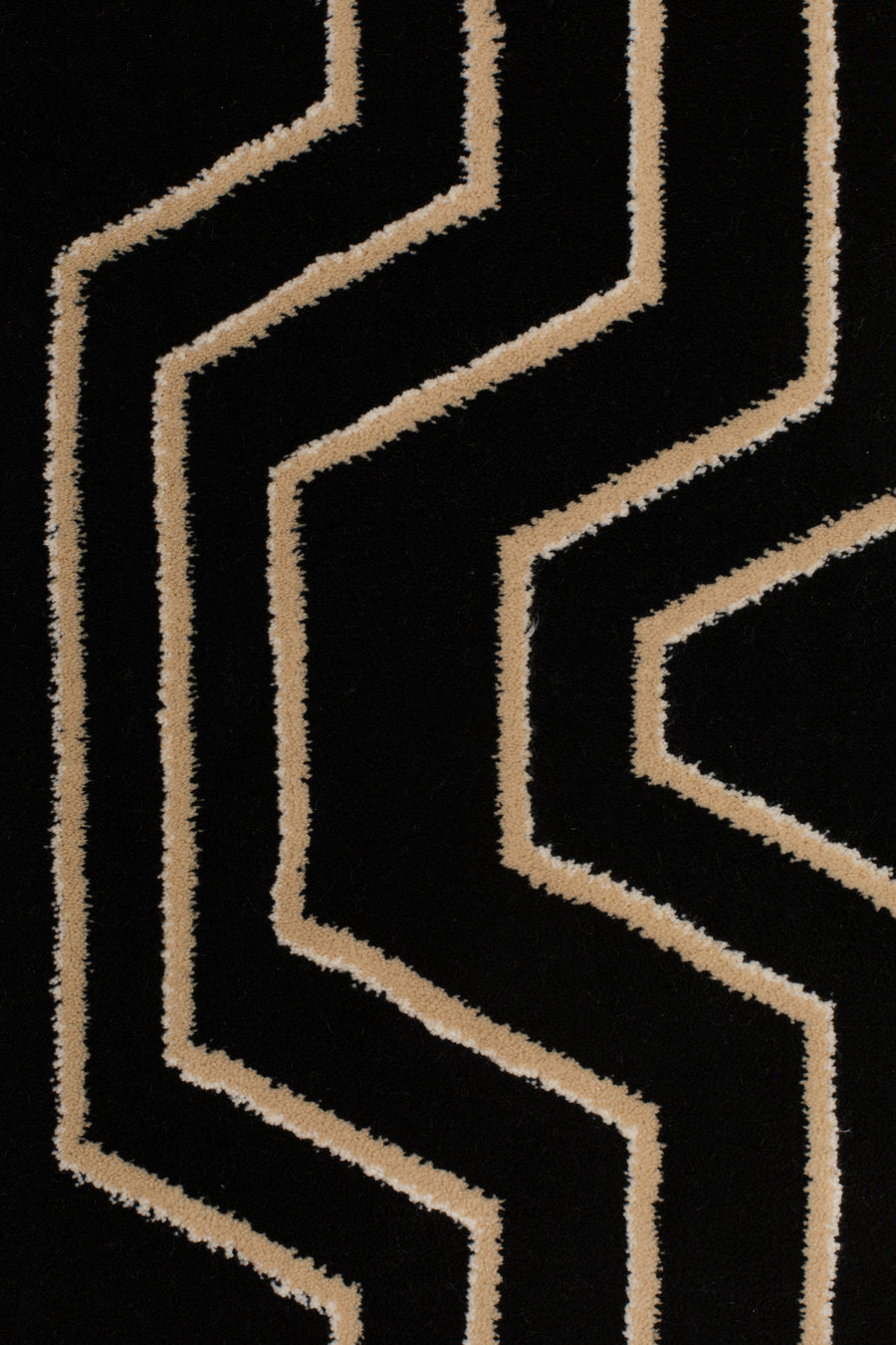 Vloerkleed Swinging Lines 160x230 Zwart