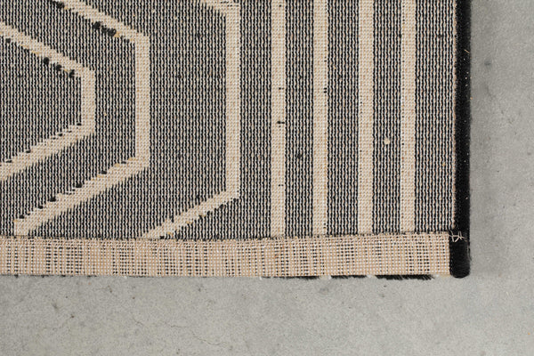 Vloerkleed Swinging Lines 160x230 Zwart