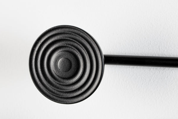 Wandkapstokrek Hypnotising Zwart (set van 4)