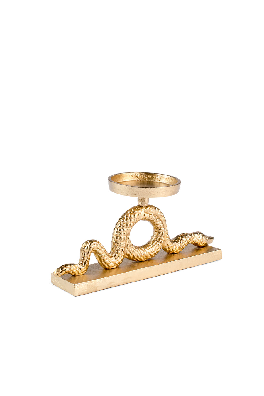 Kaarsenhouder Keep The Snakes Away Block Goud