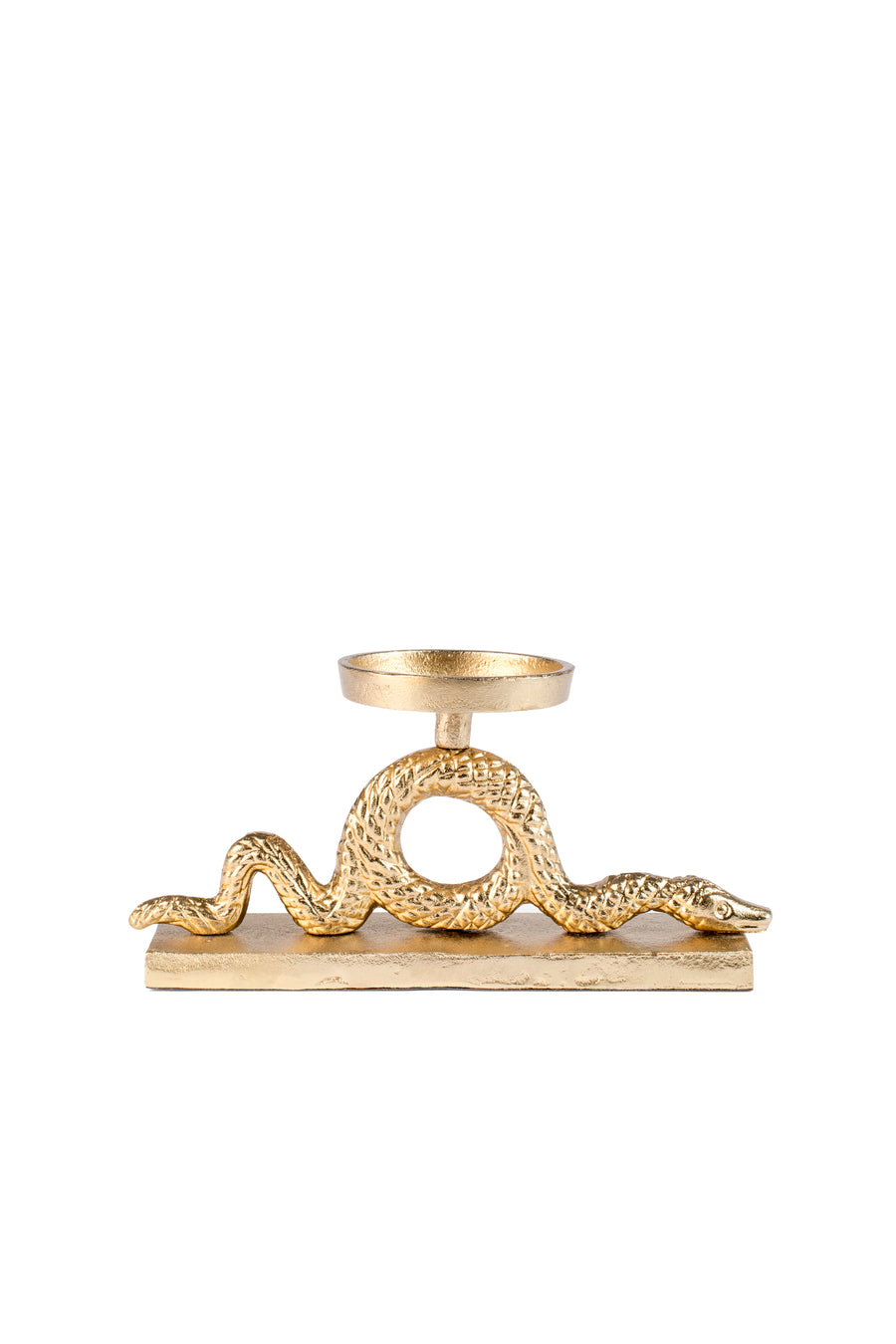 Kaarsenhouder Keep The Snakes Away Block Goud