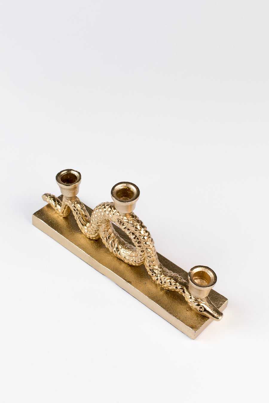 Kaarsenhouder Keep The Snakes Away Dinner Goud