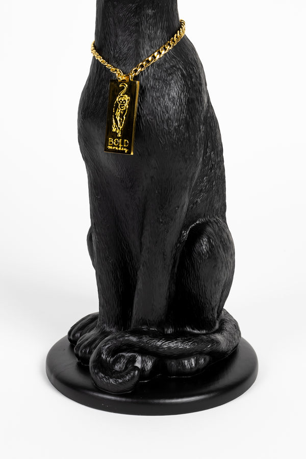 Kaarsenhouder Proudly Crowned Panther Zwart