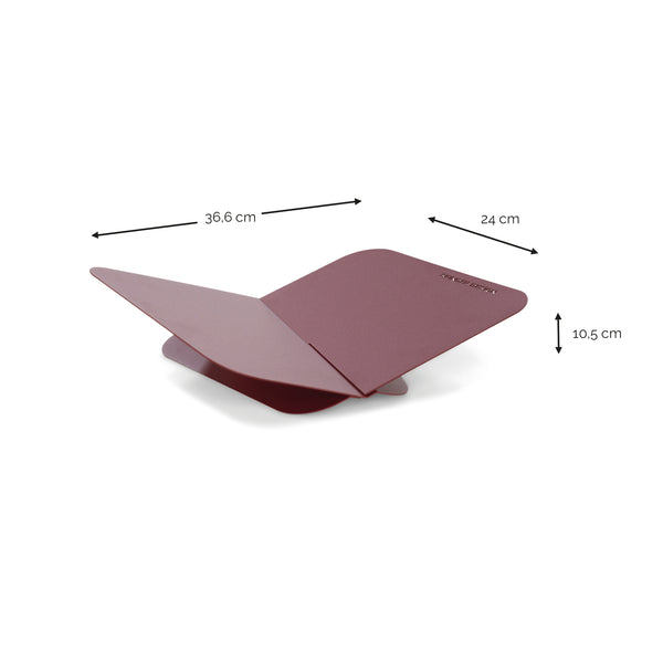 Boekenstandaard Atalanta burgundy