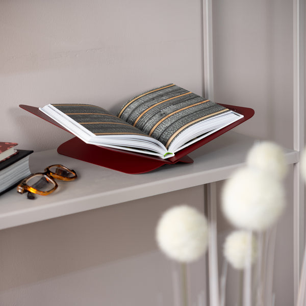 Boekenstandaard Atalanta burgundy