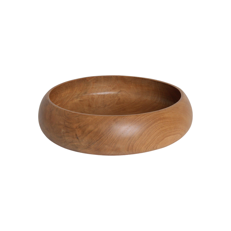 Teakhouten schaal medium - ø 30 cm