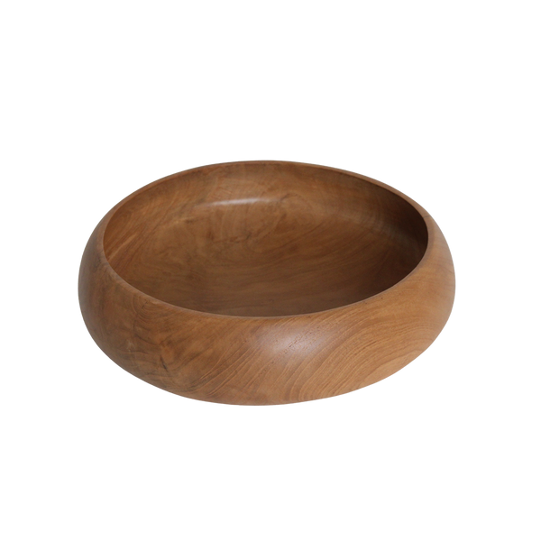 Teakhouten schaal medium - ø 30 cm