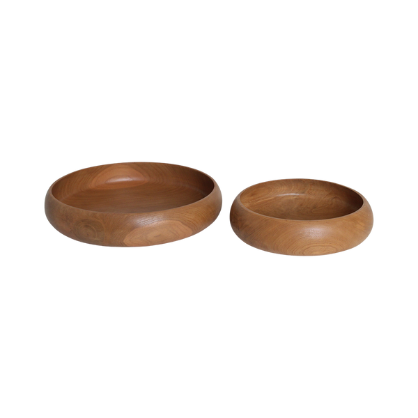 Teakhouten schaal medium - ø 30 cm