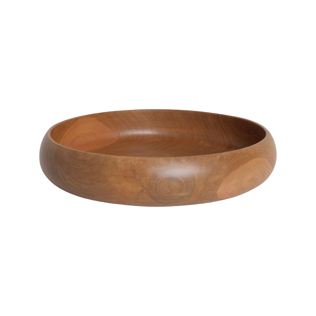 Teakhouten schaal groot - ø 37 cm