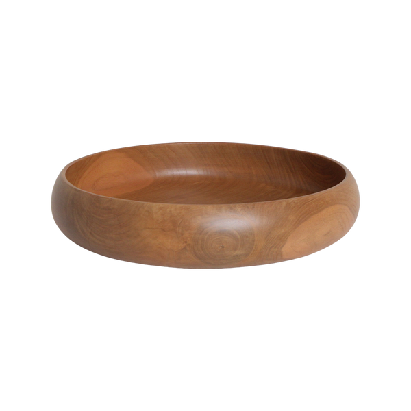 Teakhouten schaal groot - ø 37 cm