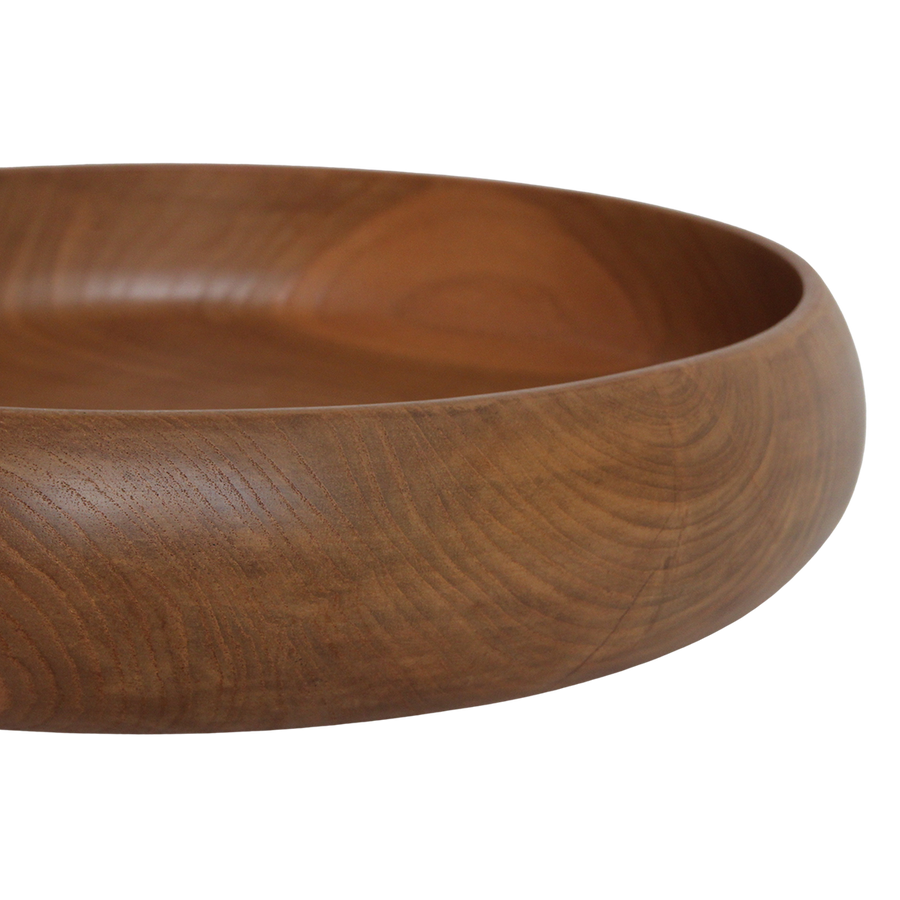 Teakhouten schaal groot - ø 37 cm