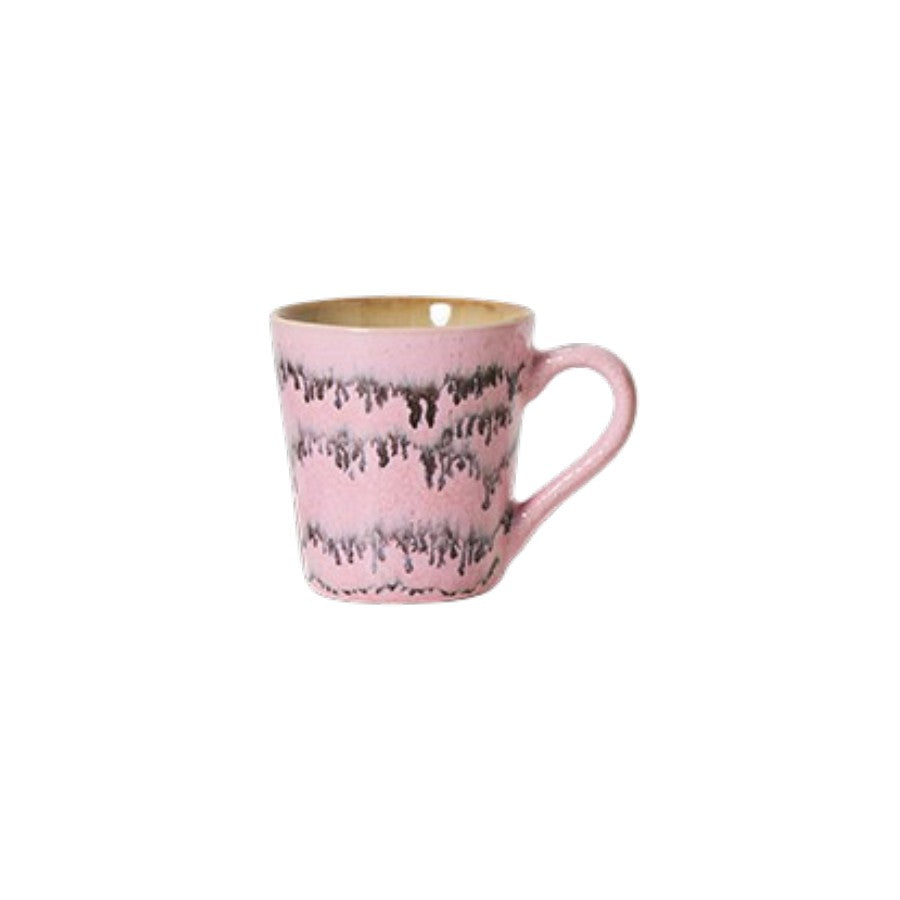 Espressomok 70s ceramics brutalism roze