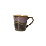 Espressomok 70s ceramics brutalism paars