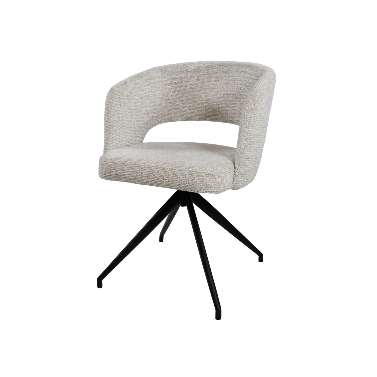 Claus armstoel - draaipoot 360 - milan - cream 103 (set of 2)