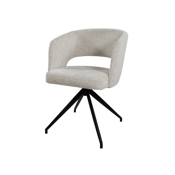 Claus armstoel - draaipoot 360 - milan - cream 103 (set of 2)