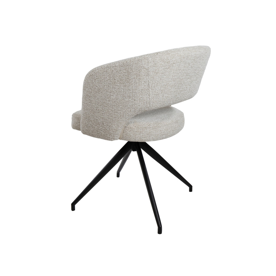 Claus armstoel - draaipoot 360 - milan - cream 103 (set of 2)