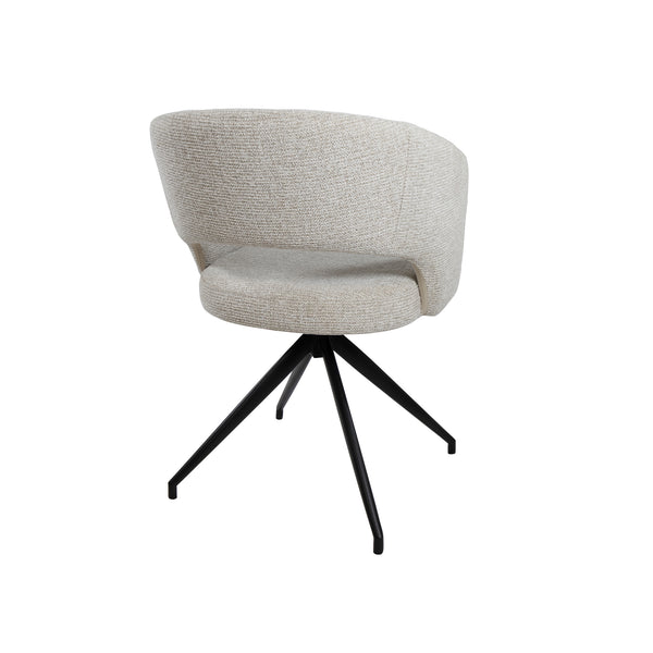 Claus armstoel - draaipoot 360 - milan - cream 103 (set of 2)