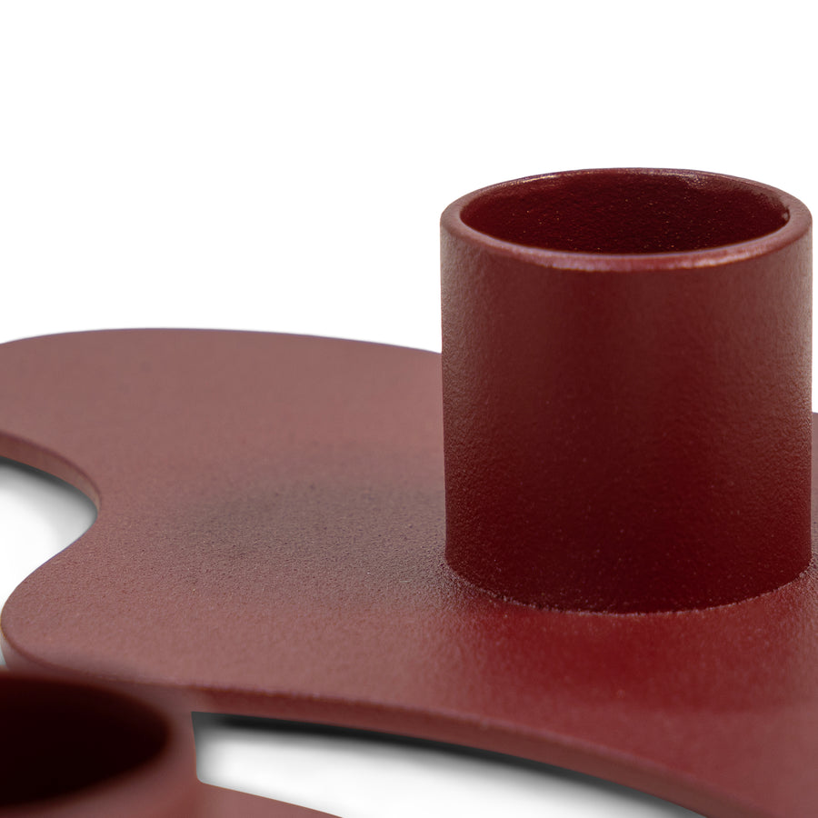 Kandelaar Melt burgundy