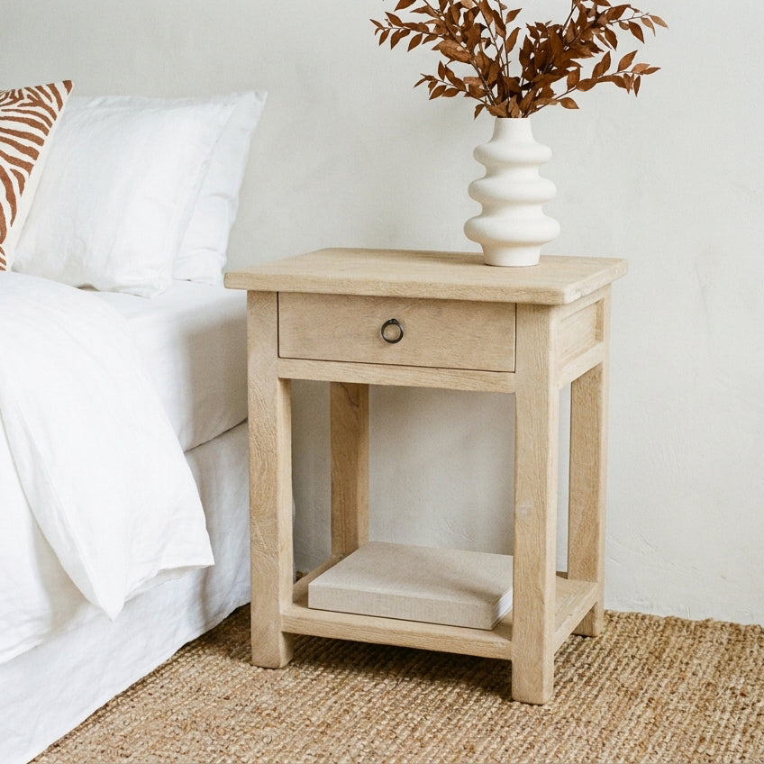 Beachwood nachtkastje mangohout - 50x38x60 cm