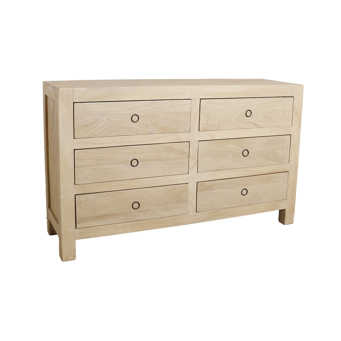 Beachwood ladekast mangohout - 140x42x85 cm