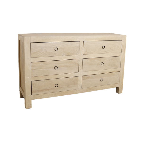 Beachwood ladekast mangohout - 140x42x85 cm