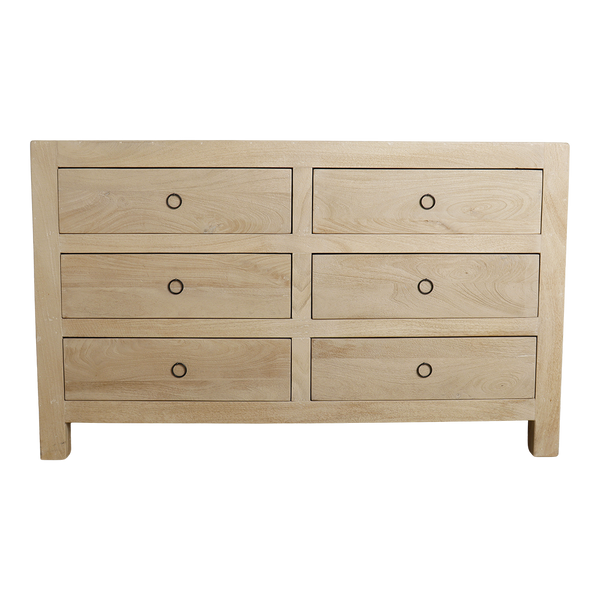 Beachwood ladekast mangohout - 140x42x85 cm