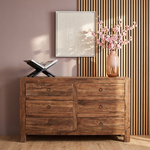 Farmwood houten ladekast - 140x42x85 cm