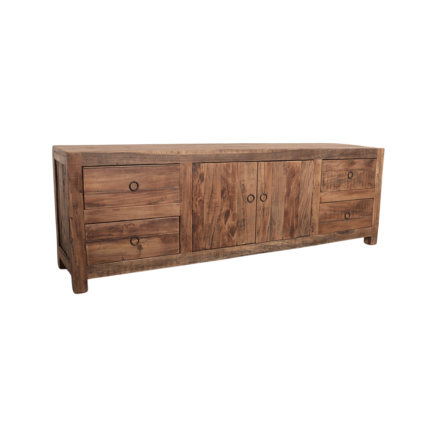 Farmwood houten tv-meubel - 180x42x60 cm