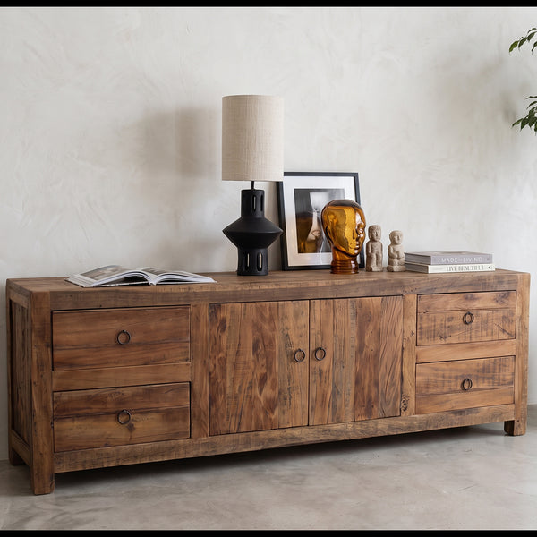 Farmwood houten tv-meubel - 180x42x60 cm