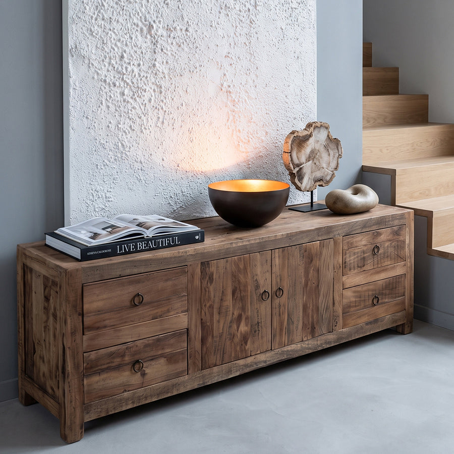 Farmwood houten tv-meubel - 180x42x60 cm