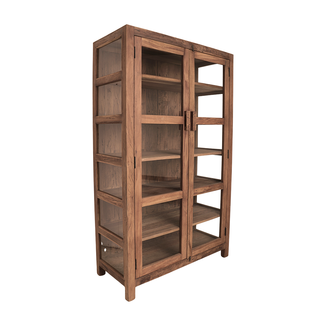 Farmwood houten vitrinekast - 114x50x190 cm